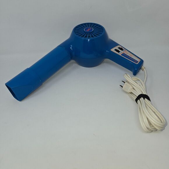 Vintage Sunbeam Pro-Aire 840 Hair Blow Dryer 1980s Blue Attachment 4 Settings - Picture 9 of 15